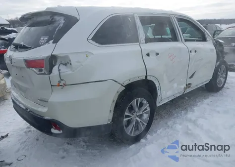 2015 Toyota Highlander Xle V6 z USA, uszkodzony, nr VIN 5TDJKRFH2FS152612